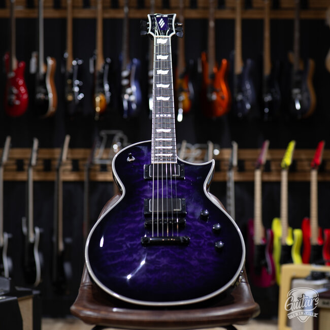 ESP E-II Eclipse EMG Electric Guitar w/ Case – Reindeer Blue (B-stock)