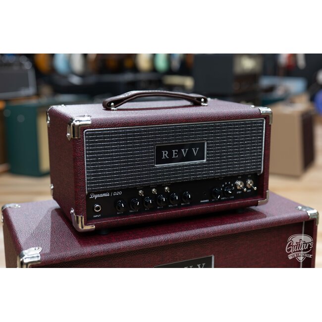Revv D20 MK2 20/4W 6V6 Tube Amp Head w/ 1x12 Cab – Vintage Bordeaux