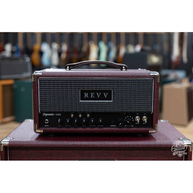 Revv D20 MK2 20/4W 6V6 Tube Amp Head w/ 1x12 Cab – Vintage Bordeaux