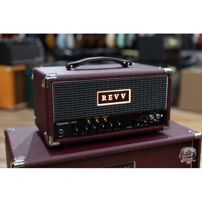 Revv D20 MK2 20/4W 6V6 Tube Amp Head w/ 1x12 Cab – Vintage Bordeaux