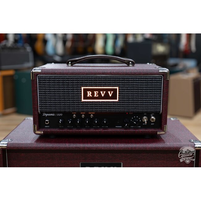 Revv D20 MK2 20/4W 6V6 Tube Amp Head w/ 1x12 Cab – Vintage Bordeaux