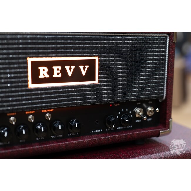 Revv D20 MK2 20/4W 6V6 Tube Amp Head w/ 1x12 Cab – Vintage Bordeaux