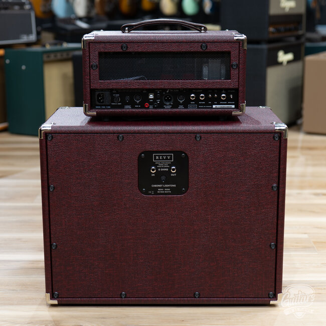 Revv D20 MK2 20/4W 6V6 Tube Amp Head w/ 1x12 Cab – Vintage Bordeaux