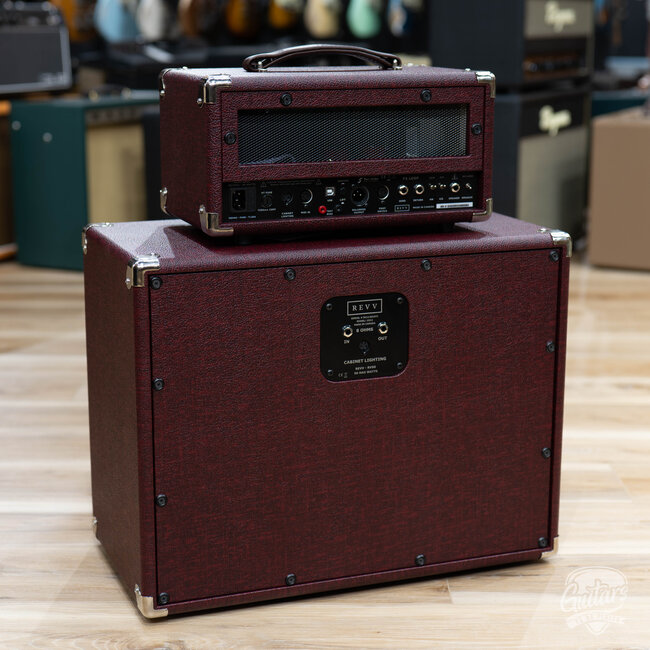 Revv D20 MK2 20/4W 6V6 Tube Amp Head w/ 1x12 Cab – Vintage Bordeaux