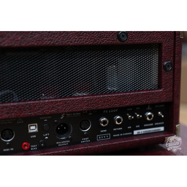 Revv D20 MK2 20/4W 6V6 Tube Amp Head w/ 1x12 Cab – Vintage Bordeaux