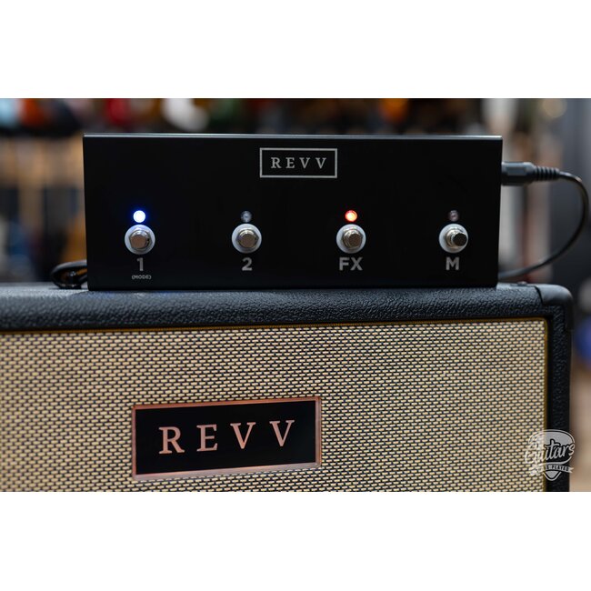 Revv D40 40/10W 6L6 2-Channel Tube Amp Head w/ Footswitch – Black