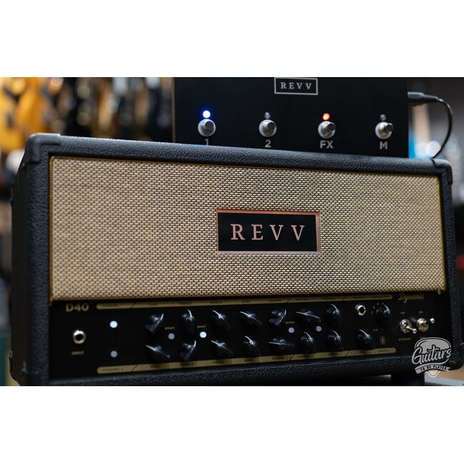 Revv D40 40/10W 6L6 2-Channel Tube Amp Head w/ Footswitch – Black