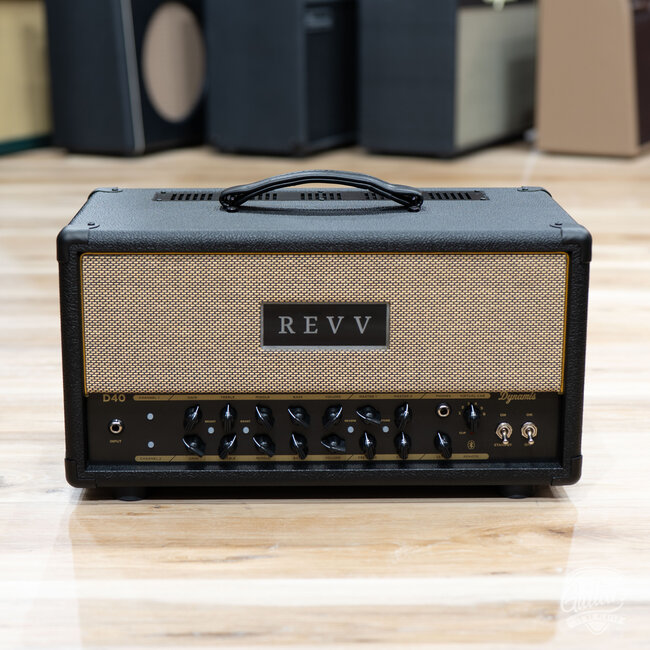 Revv D40 40/10W 6L6 2-Channel Tube Amp Head w/ Footswitch – Black