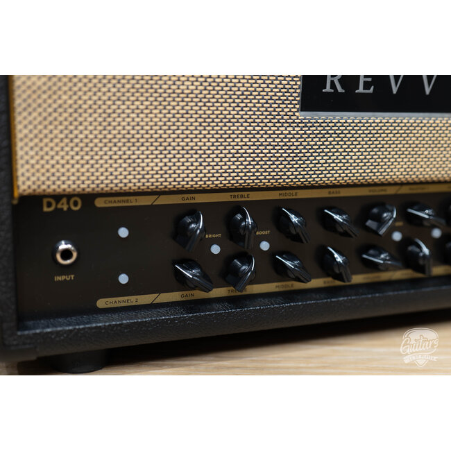 Revv D40 40/10W 6L6 2-Channel Tube Amp Head w/ Footswitch – Black