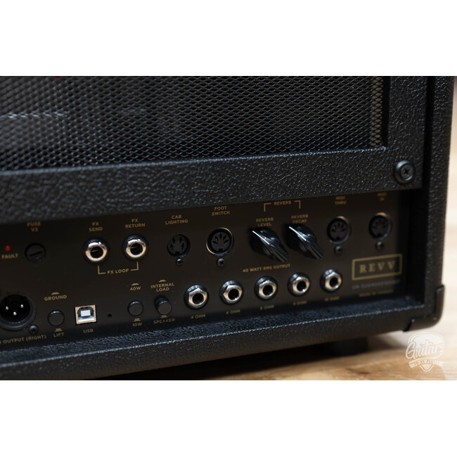 Revv D40 40/10W 6L6 2-Channel Tube Amp Head w/ Footswitch – Black