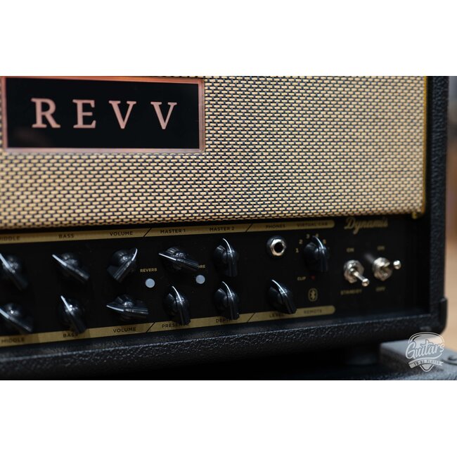 Revv D40 40/10W 6L6 2-Channel Tube Amp Head w/ 1x12 Cab & Speaker Cable – Black