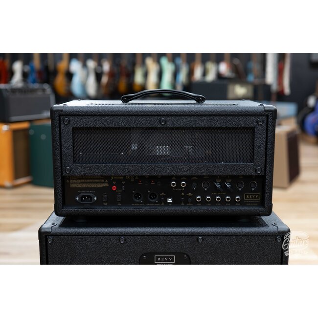 Revv D40 40/10W 6L6 2-Channel Tube Amp Head w/ 1x12 Cab & Speaker Cable – Black