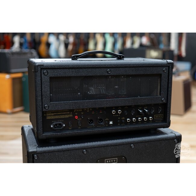 Revv D40 40/10W 6L6 2-Channel Tube Amp Head w/ 1x12 Cab & Speaker Cable – Black