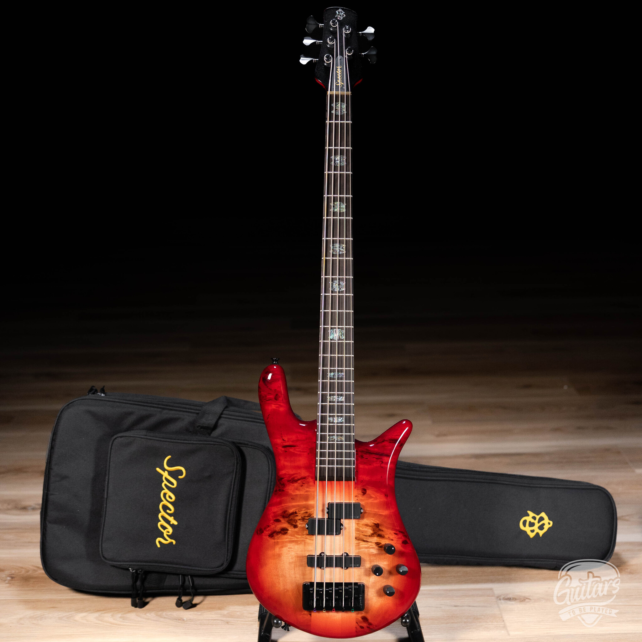 Spector Euro 5 CST 5-String EMG Bass – Natural Red Burst Gloss