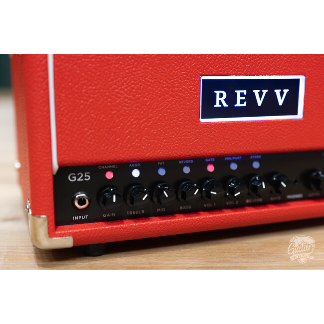 Revv G25 25/4W 2-Channel 6V6 Tube Amp Head w/ Footswitch – Red