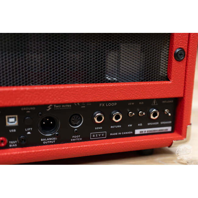 Revv G25 25/4W 2-Channel 6V6 Tube Amp Head w/ Footswitch – Red
