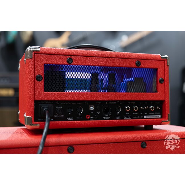 Revv G25 25/4W 2-Channel 6V6 Tube Amp Head w/ 1x12 Cab – Red Bronco