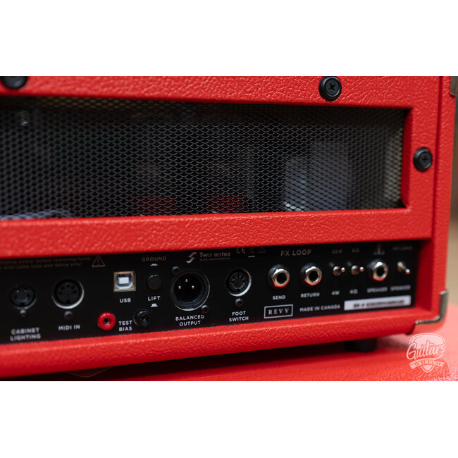 Revv G25 25/4W 2-Channel 6V6 Tube Amp Head w/ 1x12 Cab – Red Bronco