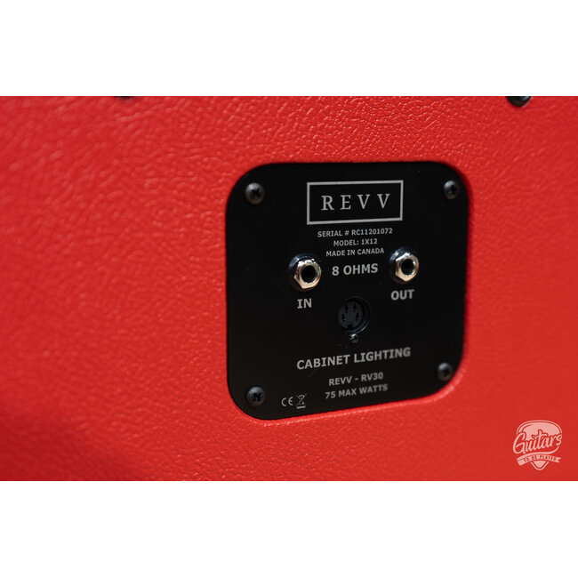 Revv G25 25/4W 2-Channel 6V6 Tube Amp Head w/ 1x12 Cab – Red Bronco