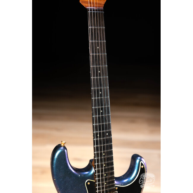 Shabat Lynx HSH Alder S-Style w/ Flame Roasted Maple & Ebony – Cosmic Blue