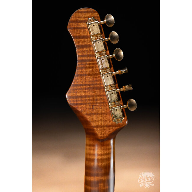 Shabat Lynx HSH Alder S-Style w/ Flame Roasted Maple & Ebony – Cosmic Blue