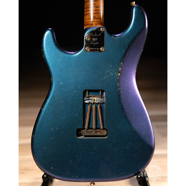 Shabat Lynx HSH Alder S-Style w/ Flame Roasted Maple & Ebony – Cosmic Blue