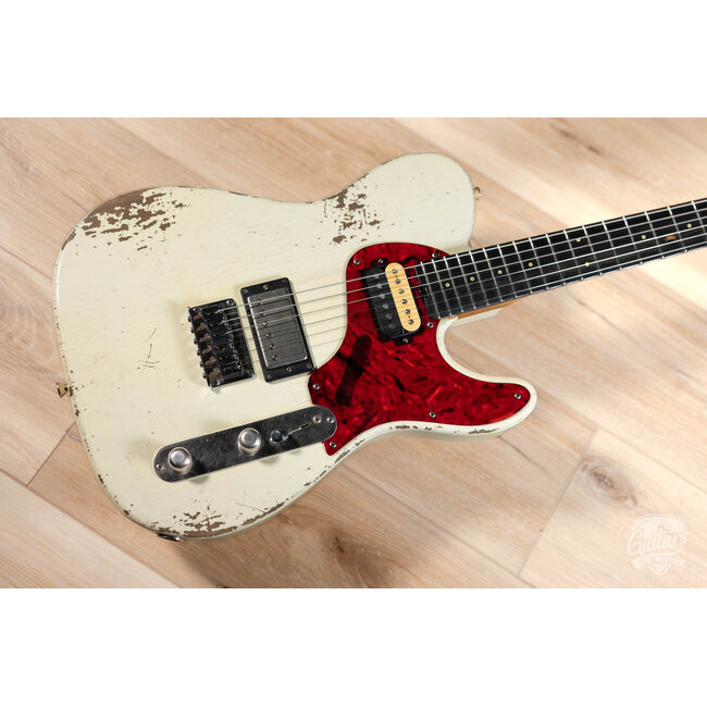 Shabat Lion Special Alder Humbucker Guitar w/ Ebony & Reverse Headstock – Cream