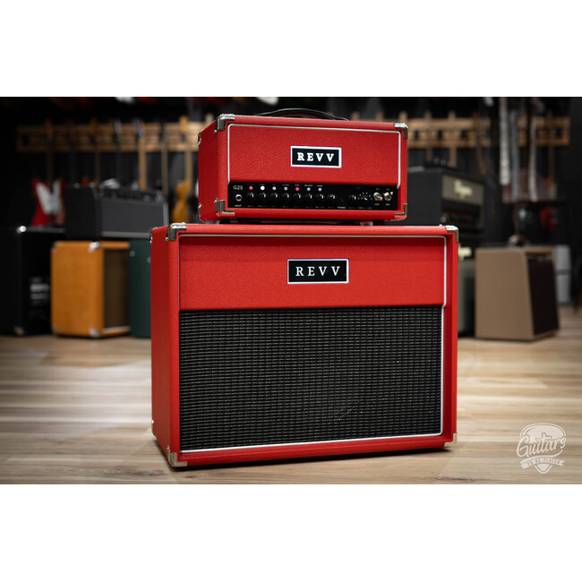 Revv G25 25/4W 2-Channel 6V6 Tube Amp Head w/ 1x12 Cab – Red Bronco