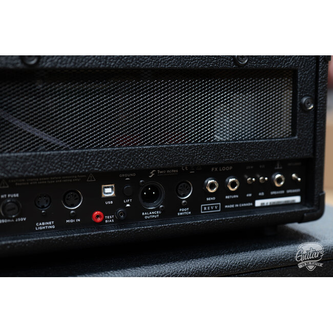 Revv G25 25/4W 2-Channel 6V6 Tube Amp Head w/ 1x12 Cab & Speaker Cable – Black