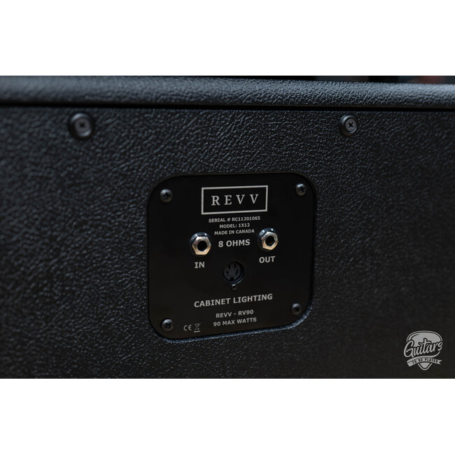 Revv G25 25/4W 2-Channel 6V6 Tube Amp Head w/ 1x12 Cab & Speaker Cable – Black