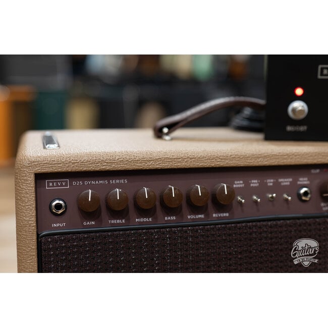 Revv D25 Joey Landreth 1x12 25/5W Tube Combo Amp w/ Footswitch – Brown