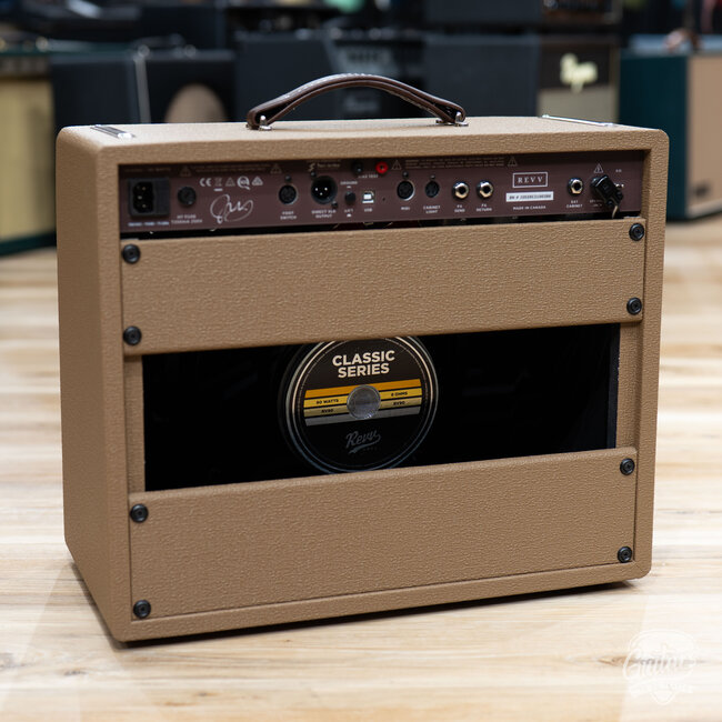 Revv D25 Joey Landreth 1x12 25/5W Tube Combo Amp w/ Footswitch – Brown