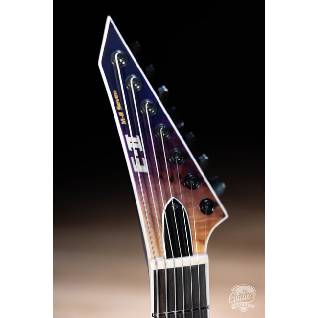 ESP E-II M-II 7 NT Bare Knuckle 7-String Guitar w/ Case – Purple Natural Fade