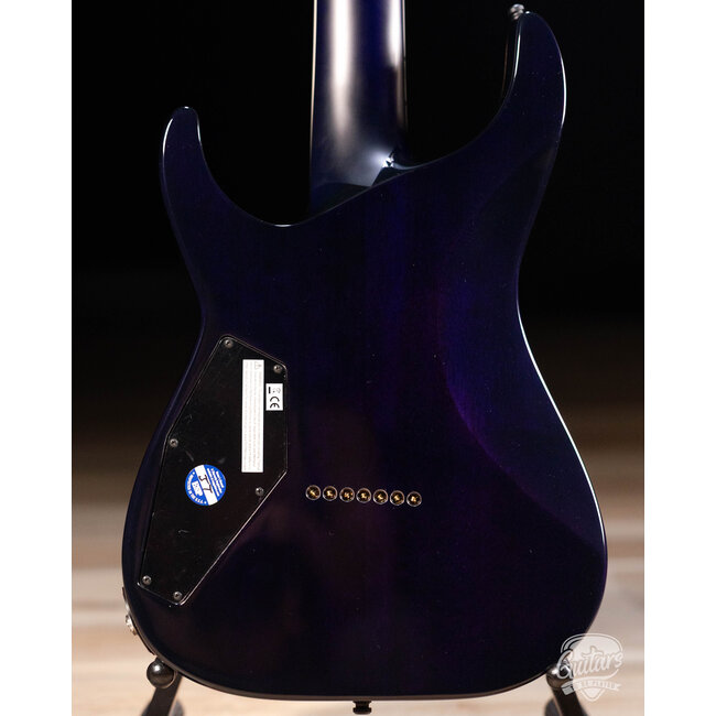 ESP E-II M-II 7 NT Bare Knuckle 7-String Guitar w/ Case – Purple Natural Fade