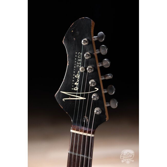 Novo Dealer Limited Nucleus Serus J Left-Handed Guitar–Bull Black over ‘64 Burst