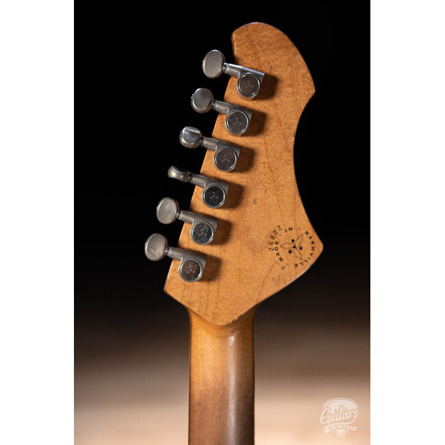 Novo Dealer Limited Nucleus Serus J Left-Handed Guitar–Bull Black over ‘64 Burst