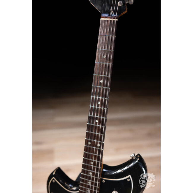 Novo Dealer Limited Nucleus Serus J Left-Handed Guitar–Bull Black over ‘64 Burst