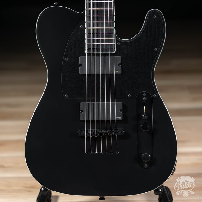 ESP E-II T-B7 Baritone 7-String EMG Guitar w/ Case – Black Satin