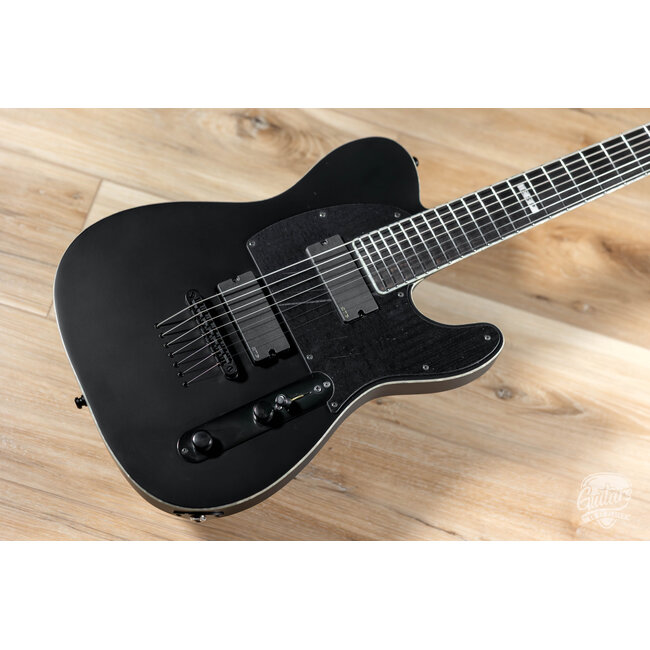 ESP E-II T-B7 Baritone 7-String EMG Guitar w/ Case – Black Satin