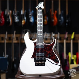 Ibanez Guitars Ibanez RG653DX Prestige HH Guitar w/ Case – White Flat (Demo)