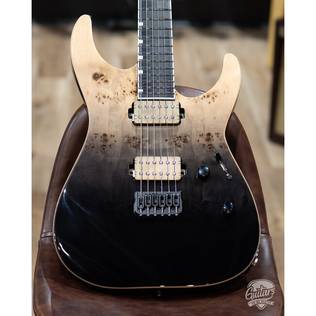 ESP E-II M-II HT Neck Thru Guitar w/ Case – Black Natural Fade (B-stock)