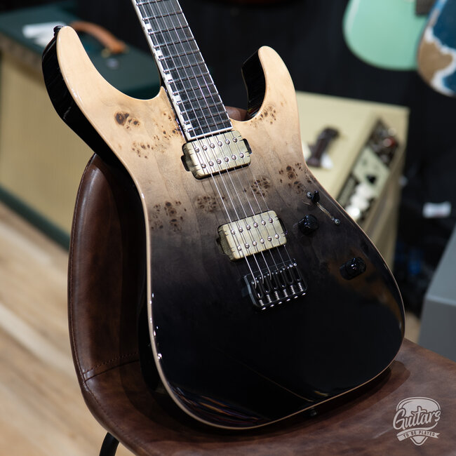 ESP E-II M-II HT Neck Thru Guitar w/ Case – Black Natural Fade (B-stock)