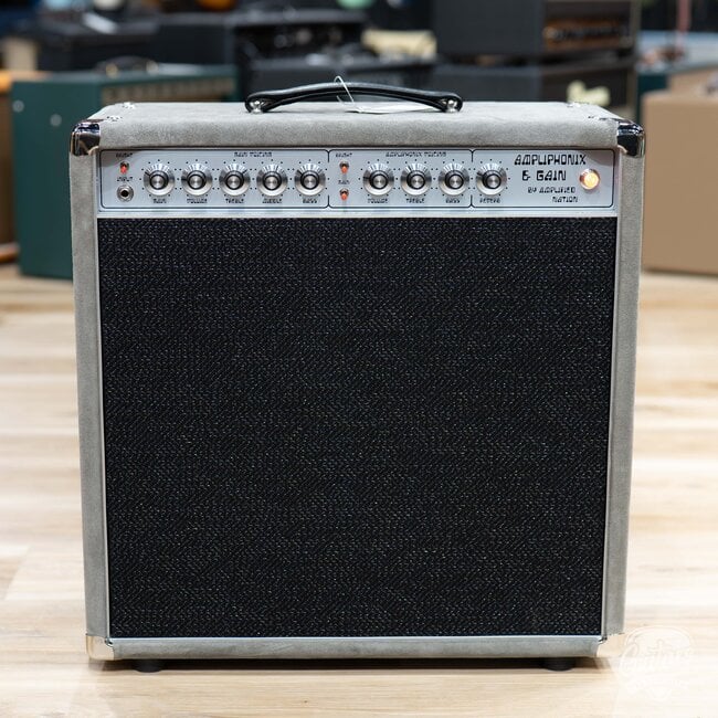 Amplified Nation Ampliphonix & Gain 50W Combo w/ Half Power Switch –Silver Suede