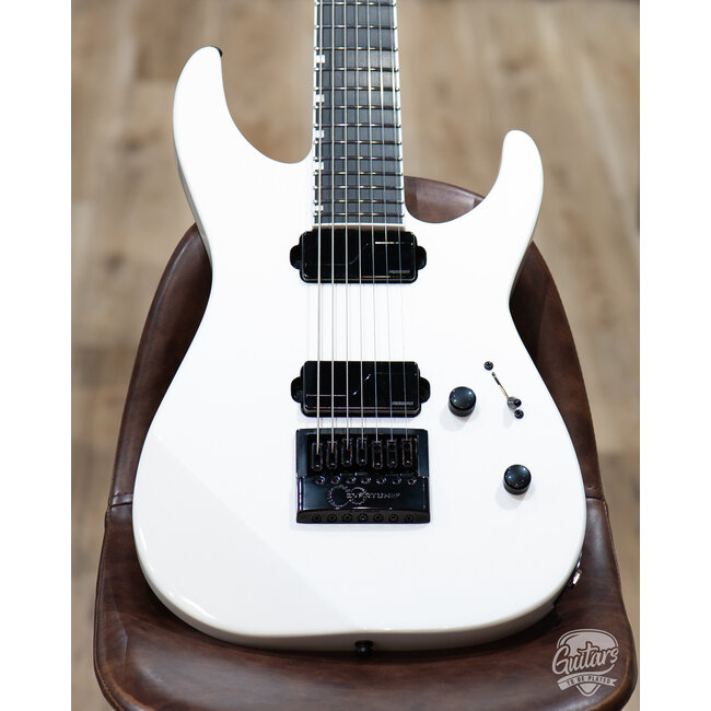 ESP E-II M-II 7B Baritone 7-String Evertune Guitar w/ Case – Pearl White (B-stock)