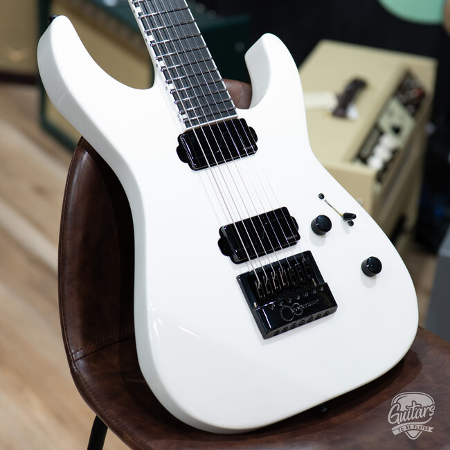 ESP E-II M-II 7B Baritone 7-String Evertune Guitar w/ Case – Pearl White (B-stock)