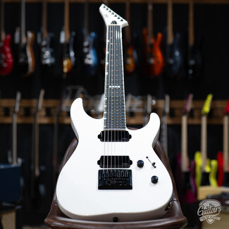 ESP Guitars ESP E-II M-II 7B Baritone 7-String Evertune Guitar w/ Case – Pearl White (B-stock)