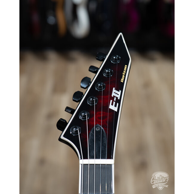 ESP E-II Horizon NT-II EMG w/ Case – See Thru Black Cherry Sunburst (B-stock)