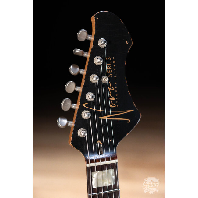 Novo Custom Serus J Fralin P-90 Guitar w/ Block Inlays – Aged Pelham Blue