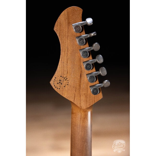 Novo Custom Serus J Fralin P-90 Guitar w/ Block Inlays – Aged Pelham Blue