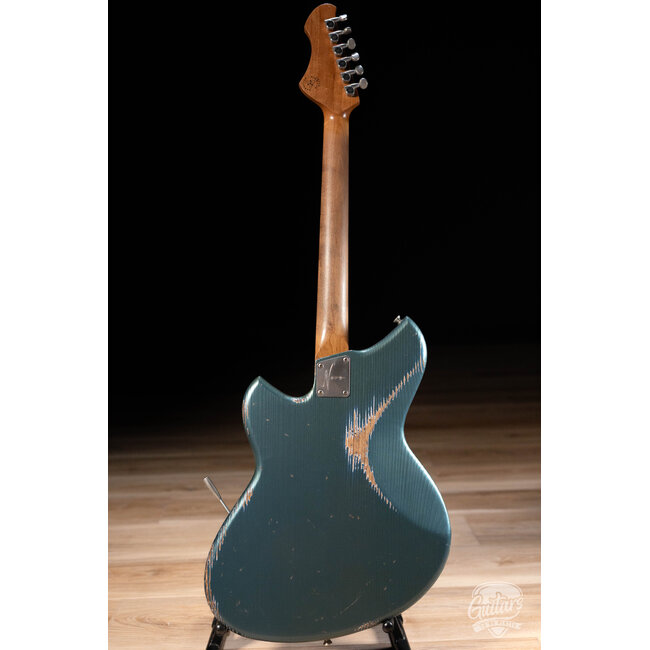 Novo Custom Serus J Fralin P-90 Guitar w/ Block Inlays – Aged Pelham Blue
